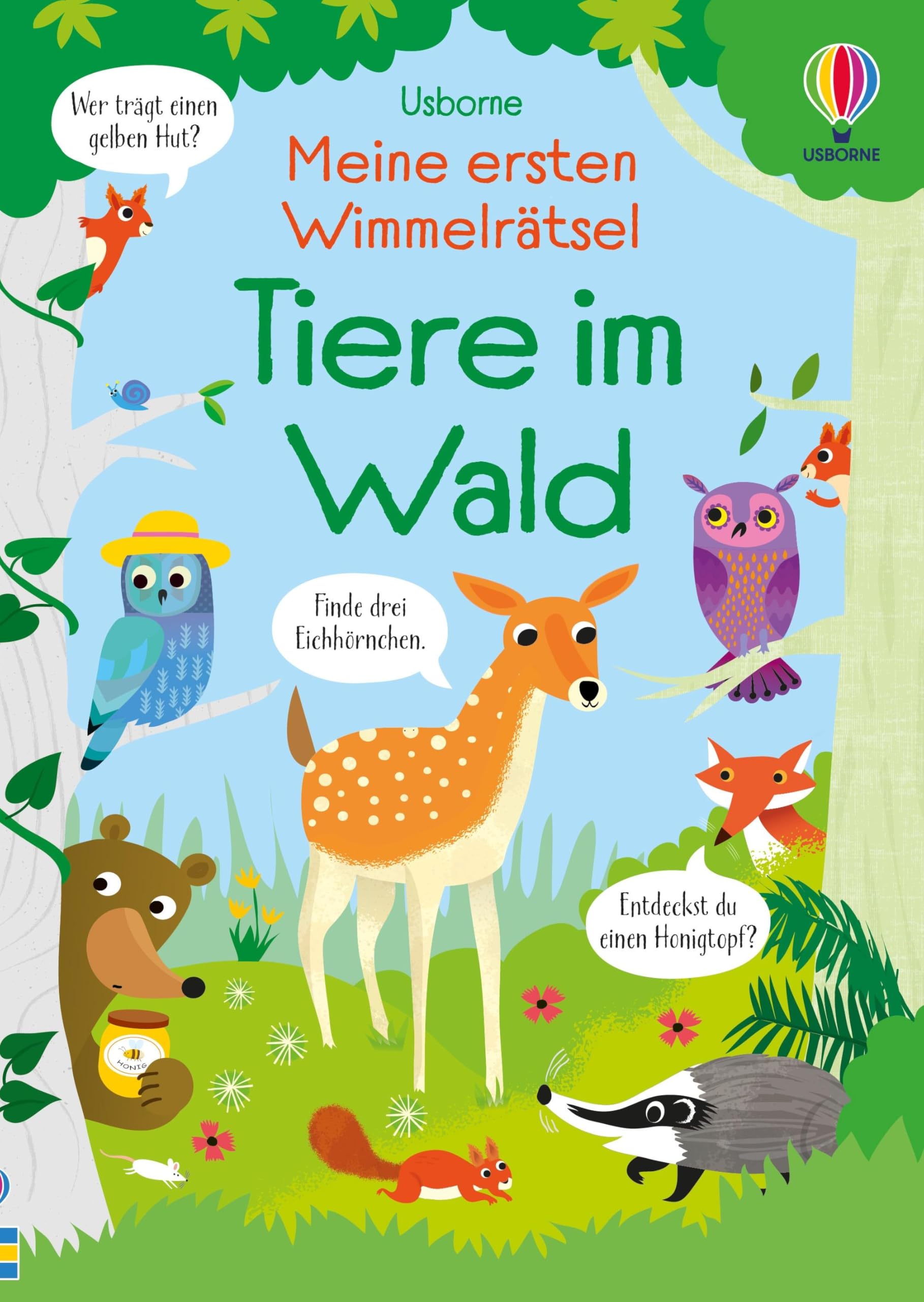 Meine ersten Wimmelrätsel: Tiere im Wald: Wimmelbuch mit Such- und Zählaufgaben – vielfältige Motive mit Waldtieren – für Kinder ab 4 Jahren (Meine-ersten-Wimmelrätsel-Bücher)