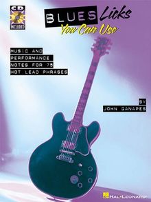 Blues Licks You Can Use Tab Book/Cd