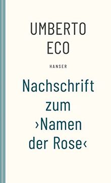 Nachschrift zum ›Namen der Rose‹