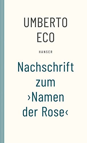 Nachschrift zum ¿Namen der Rose¿ - Neuware