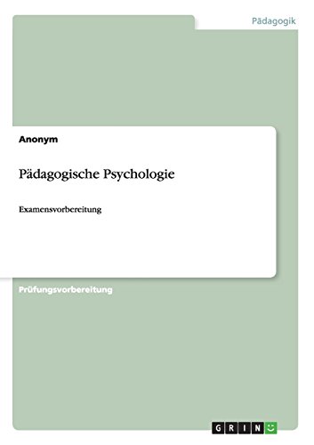 Pädagogische Psychologie: Examensvorbereitung