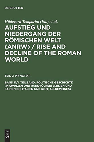 Aufstieg und Niedergang der römischen Welt, 3 Tle. in Einzelbdn., Bd.11/1, Sizilien und Sardinien (Aufstieg und Niedergang der römischen Welt (ANRW) / Rise and Decline of the Roman World. Principat)