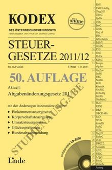 KODEX Steuergesetze 2011/12 - Studienausgabe