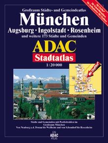 ADAC Stadtatlas Großraum München / Augsburg / Ingolstadt 1 : 20 000