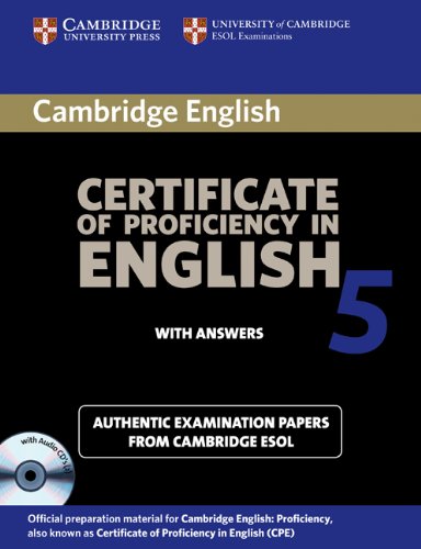 Cambridge Certificate Of Proficiency In English 5 Self Study Pack 