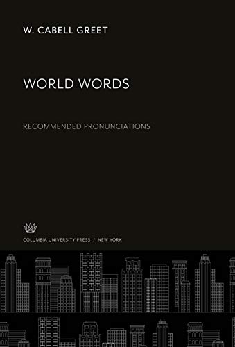 World Words: Recommended Pronunciations