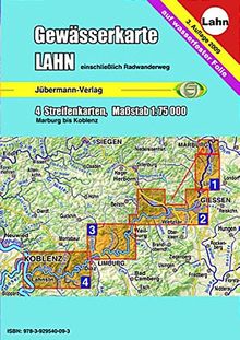 Gewässerkarte Lahn: Kanu- und Ruderwanderkarte. 1:75000