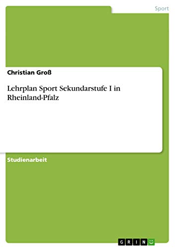 Lehrplan Sport Sekundarstufe I in Rheinland-Pfalz