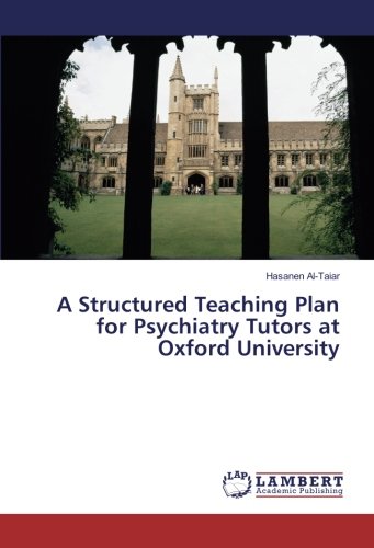 A Structured Teaching Plan for Psychiatry Tutors at Oxford University
