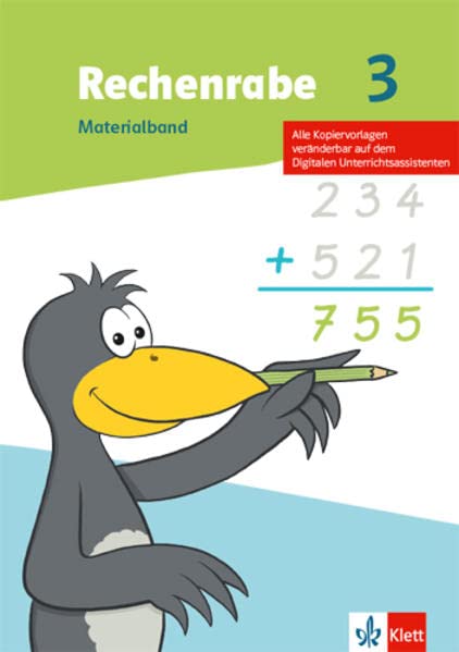 Rechenrabe 3: Materialband (Kopiervorlagen, Lernzielkontrollen) Klasse 3 (Rechenrabe. Ausgabe ab 2022)
