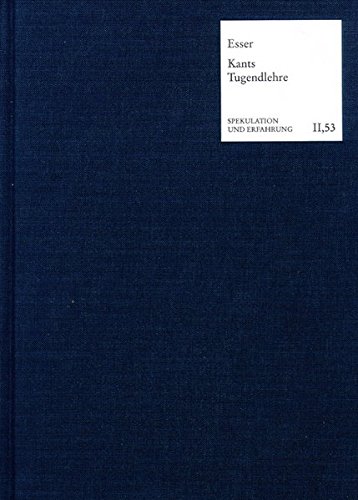Eine Ethik für Endliche. Kants Tugendlehre in der Gegenwart. Spekulation und Erfahrung. Abteilung II: Untersuchungen. - SuE II,53