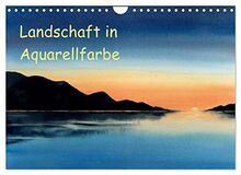 Landschaft in Aquarellfarbe (Wandkalender 2023 DIN A4 quer), Calvendo Monatskalender