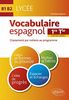 Vocabulaire espagnol 1re, terminale toutes séries : classement par notions au programme : B1-B2