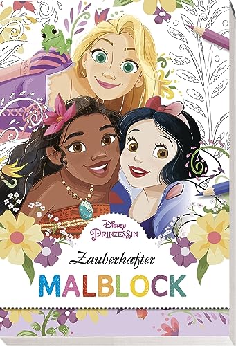 Die Buchhandlung in Oelde hat das Buch Disney Prinzessin: Zauberhafter Malblock: Block mit perforierten Seiten zum Heraustrennen