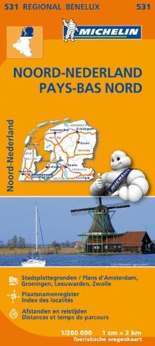 NEDERLAND NOORD / PAYS-BAS NORD 11531 CARTE ' REGIONAL ' MICHELIN KAART