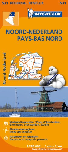 NEDERLAND NOORD / PAYS-BAS NORD 11531 CARTE ' REGIONAL ' MICHELIN KAART