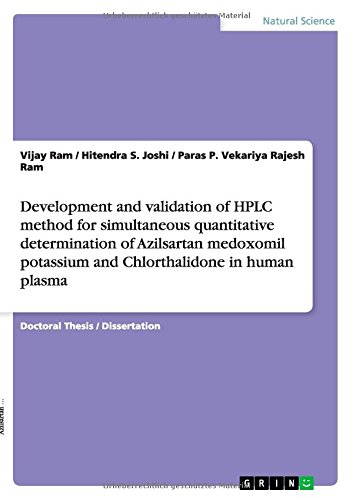 Development and validation of HPLC method for simultaneous quantitative determination of Azilsartan medoxomil potassium and Chlorthalidone in human plasma