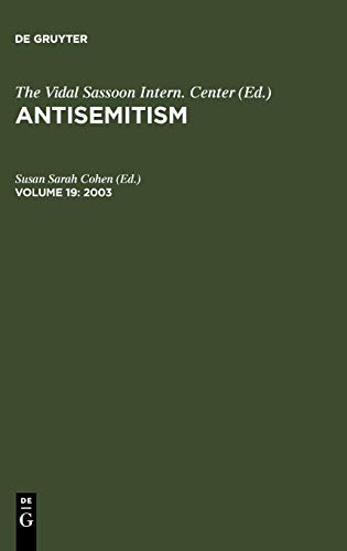 Antisemitism. An Annotated Bibliography: 2003: BD 19 (Antisemitism Bibliography)