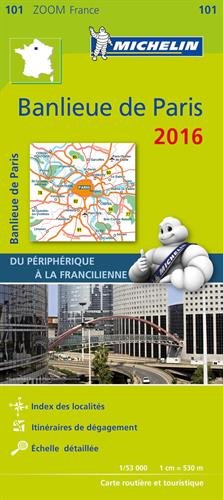 PARIS BANLIEUE 11101 CARTE MICHELIN KAART 2016