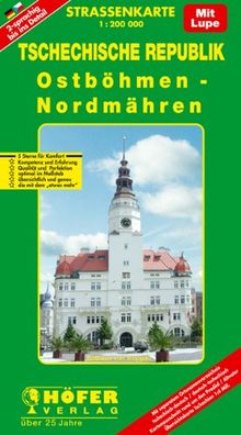 Höfer Straßenkarten, Tschechische Republik, Ostböhmen-Nordmähren: Mit Kartenausschnitten rund um den Altvater. 2-sprachige Ausgabe