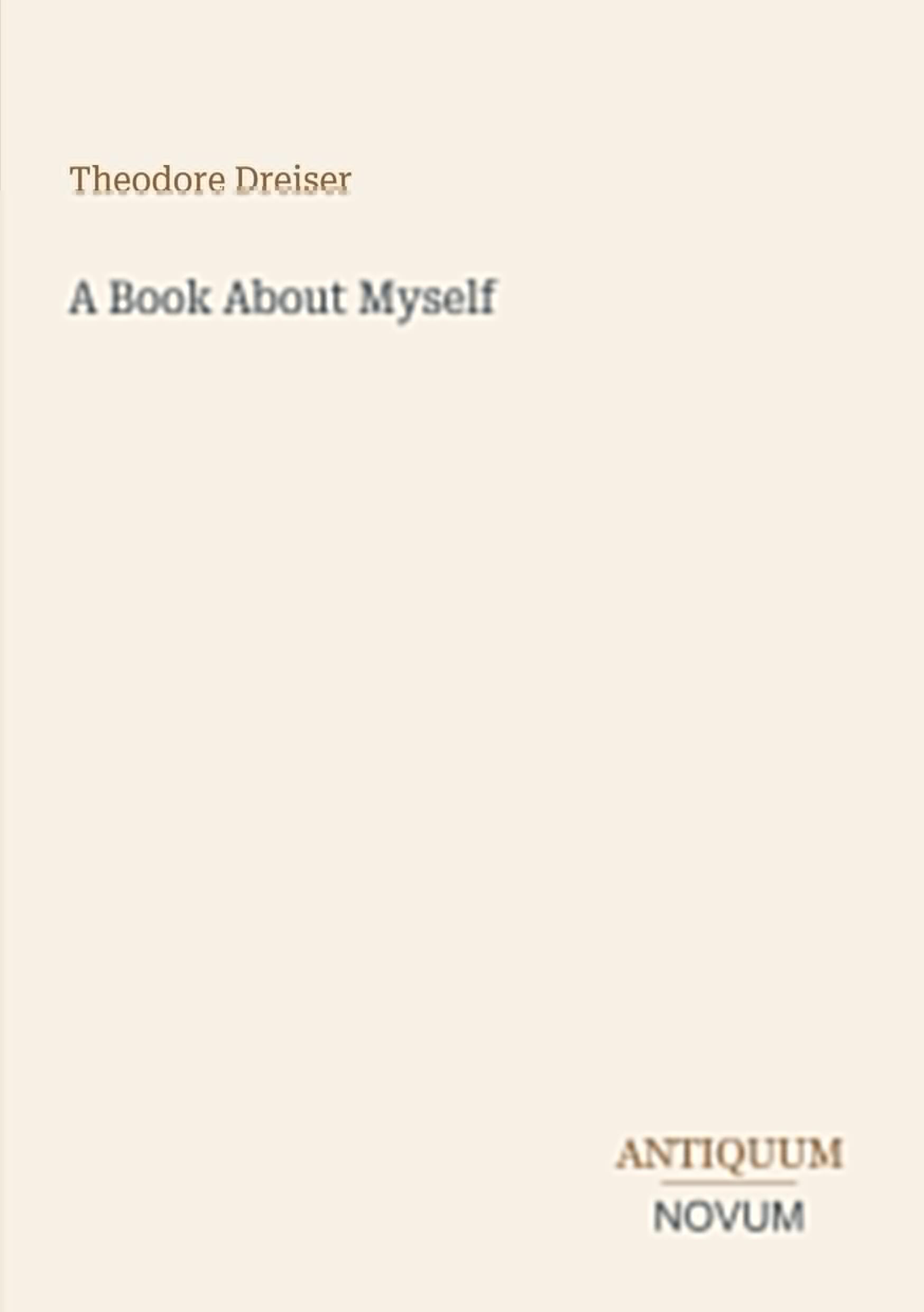 A Book About Myself