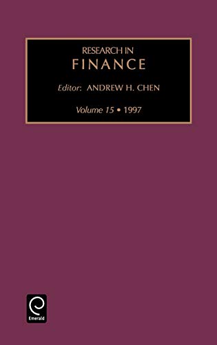 Res Finance V15 (Research in Finance, Band 15)