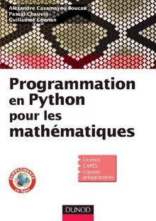 Programmation en Python pour les mathématiques : licence, CAPES, classes préparatoires