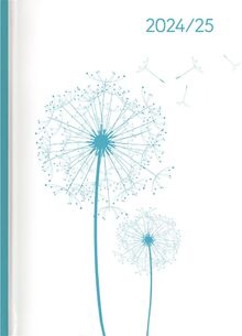 Campustimer Blowballs - A5 Semester-Planer - Studenten-Kalender 2024/2025 - Notiz-Buch - Pusteblume - Weekly - Alpha Edition