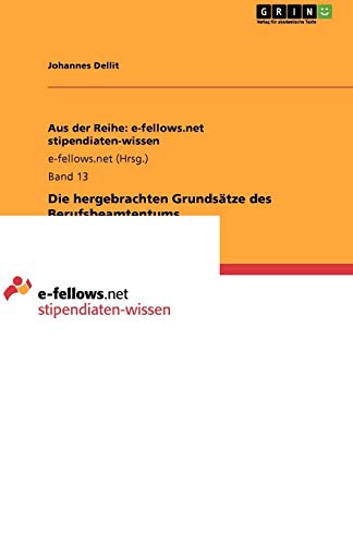 Die hergebrachten Grundsätze des Berufsbeamtentums