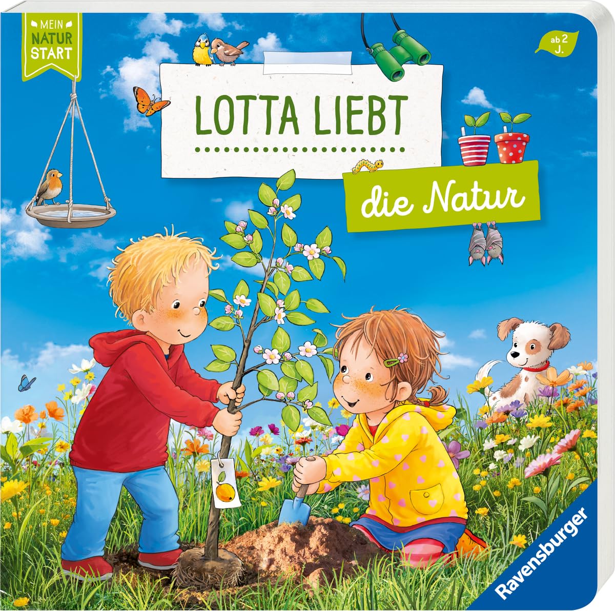 Grimm, Sandra: Lotta liebt die Natur - Sach-Bilderbuch über Umweltschutz ab 2 Jahre, Kinderbuch ab 2 Jahre, erstes Sachwissen, Pappbilderbuch