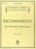Six Moments Musicaux, Op. 16: Piano Solo (Schirmer's Library of Musical Classics)