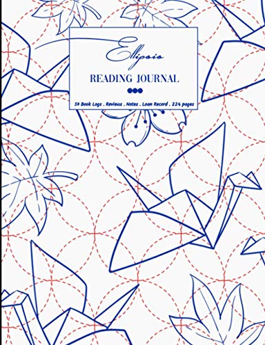 Ellipsis Reading Log: 50 Log Journal - White