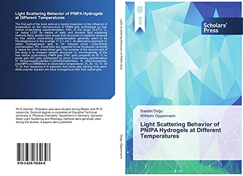 Light Scattering Behavior of PNIPA Hydrogels at Different Temperatures