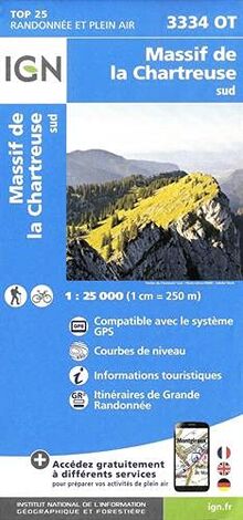 Massif Chartreuse Sud 1:25 000