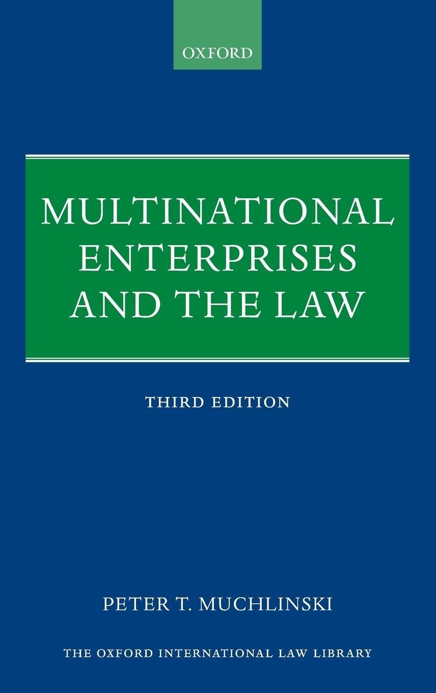 MULTINATIONAL ENTERP & LAW 3E OILL C (Oxford International Law Library)