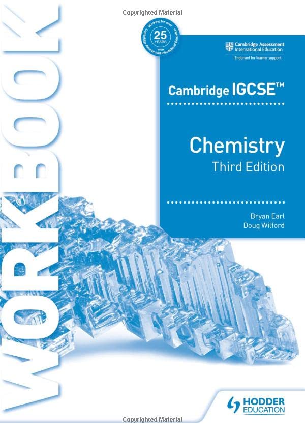 Cambridge IGCSE(TM) Chemistry Workbook - Bryan Earl Doug Wilford Kartoniert (TB)